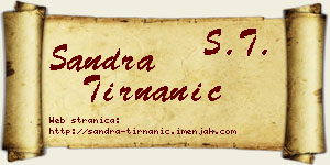 Sandra Tirnanić vizit kartica